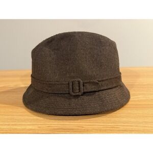 Vintage DOBBS Fifth‎ Avenue Men's Brown Wool Fedora Hat Size Large USA